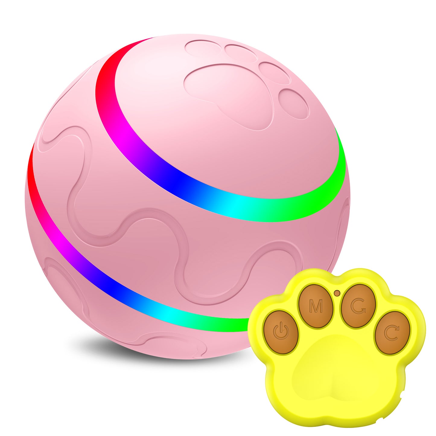 USB Rechargeable Self-Rotating Smart Cat Toy Ball