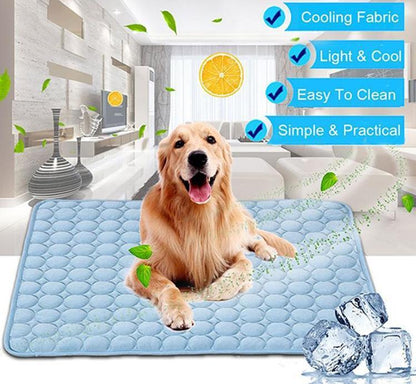 Pet Dog & Cat Ice Silk Cold Nest Pad For Cooling In Summer