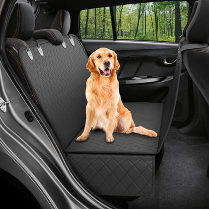 Keep Your Car Clean on Every Adventure — Dog Back Seat Hammock Cover with Safety Mesh & Zip Pocket