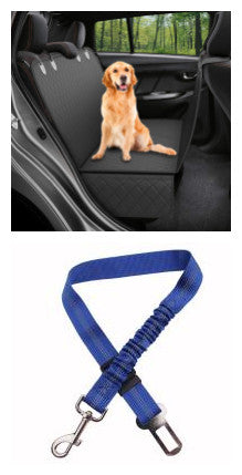 Keep Your Car Clean on Every Adventure — Dog Back Seat Hammock Cover with Safety Mesh & Zip Pocket