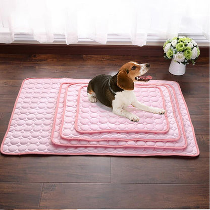 Pet Dog & Cat Ice Silk Cold Nest Pad For Cooling In Summer