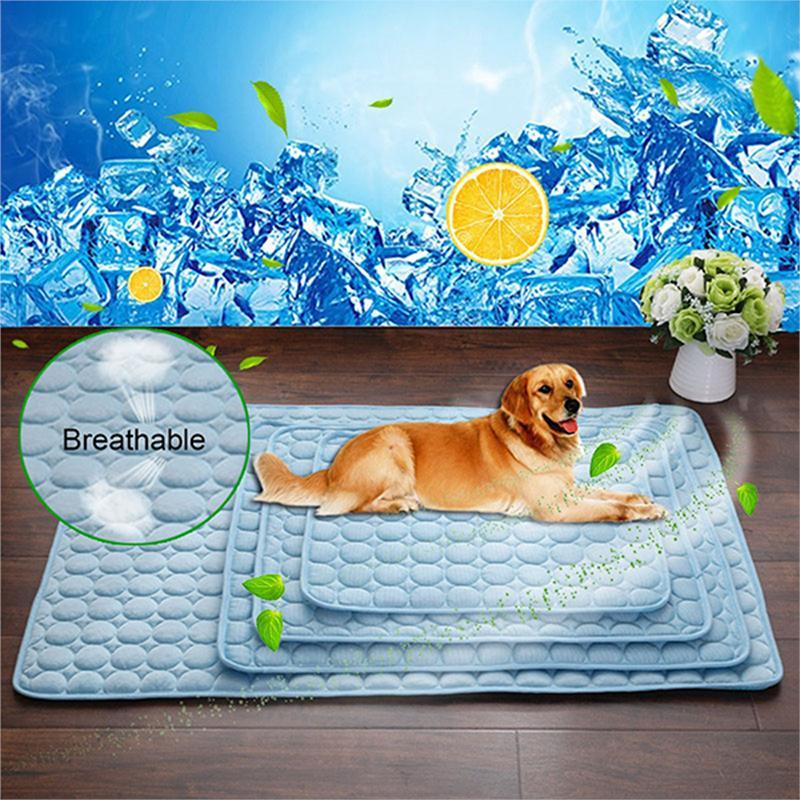 Pet Dog & Cat Ice Silk Cold Nest Pad For Cooling In Summer