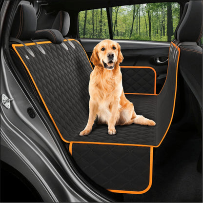 Keep Your Car Clean on Every Adventure — Dog Back Seat Hammock Cover with Safety Mesh & Zip Pocket