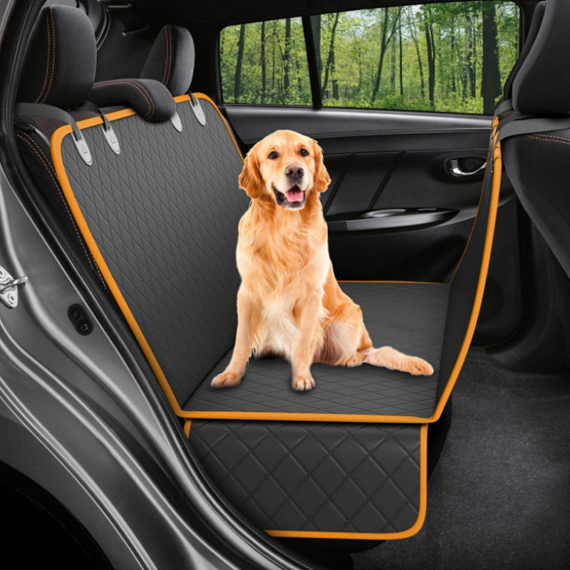 Keep Your Car Clean on Every Adventure — Dog Back Seat Hammock Cover with Safety Mesh & Zip Pocket