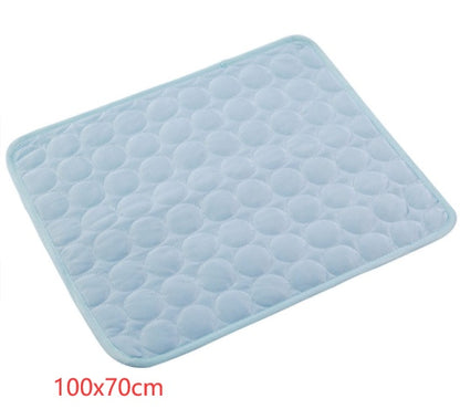 Pet Dog & Cat Ice Silk Cold Nest Pad For Cooling In Summer