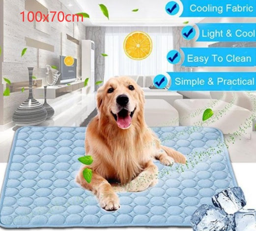 Pet Dog & Cat Ice Silk Cold Nest Pad For Cooling In Summer