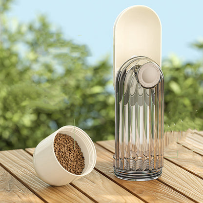 Portable 2-in-1 Dog Walking Water Bottle & Feeder