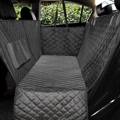 Keep Your Car Clean on Every Adventure — Dog Back Seat Hammock Cover with Safety Mesh & Zip Pocket
