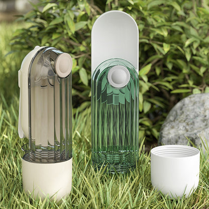 Portable 2-in-1 Dog Walking Water Bottle & Feeder
