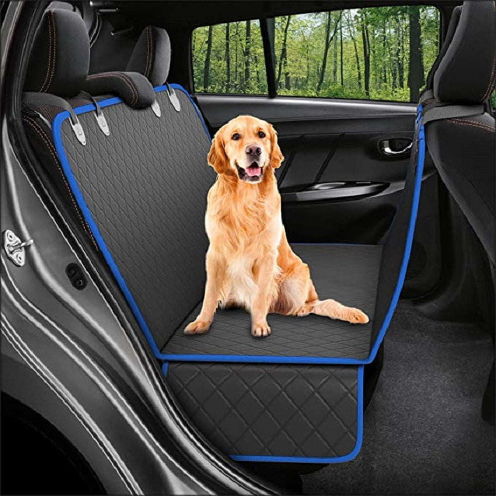 Keep Your Car Clean on Every Adventure — Dog Back Seat Hammock Cover with Safety Mesh & Zip Pocket